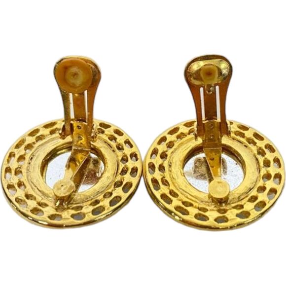 Lot of 4 Modern to MCM Retro Clip on Earrings Sarah Coventry Acapulco & Unmarked - Picture 7 of 16
